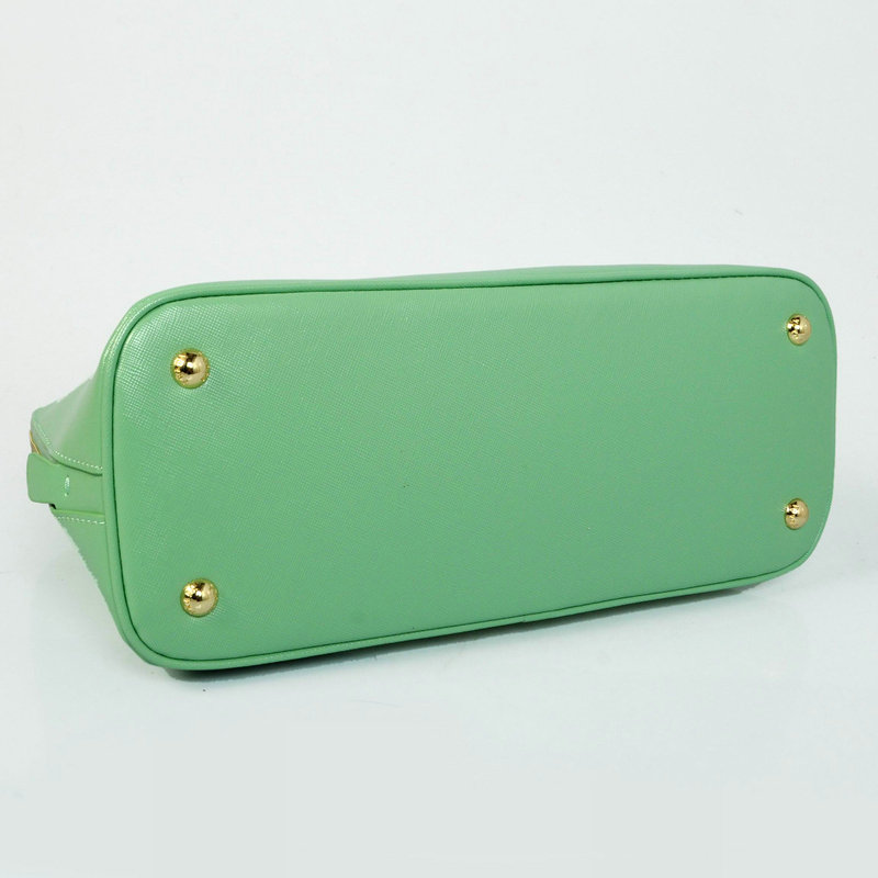 2014 Prada Shiny Saffiano Leather Top Handle Bag BL0837 lightgreen - Click Image to Close